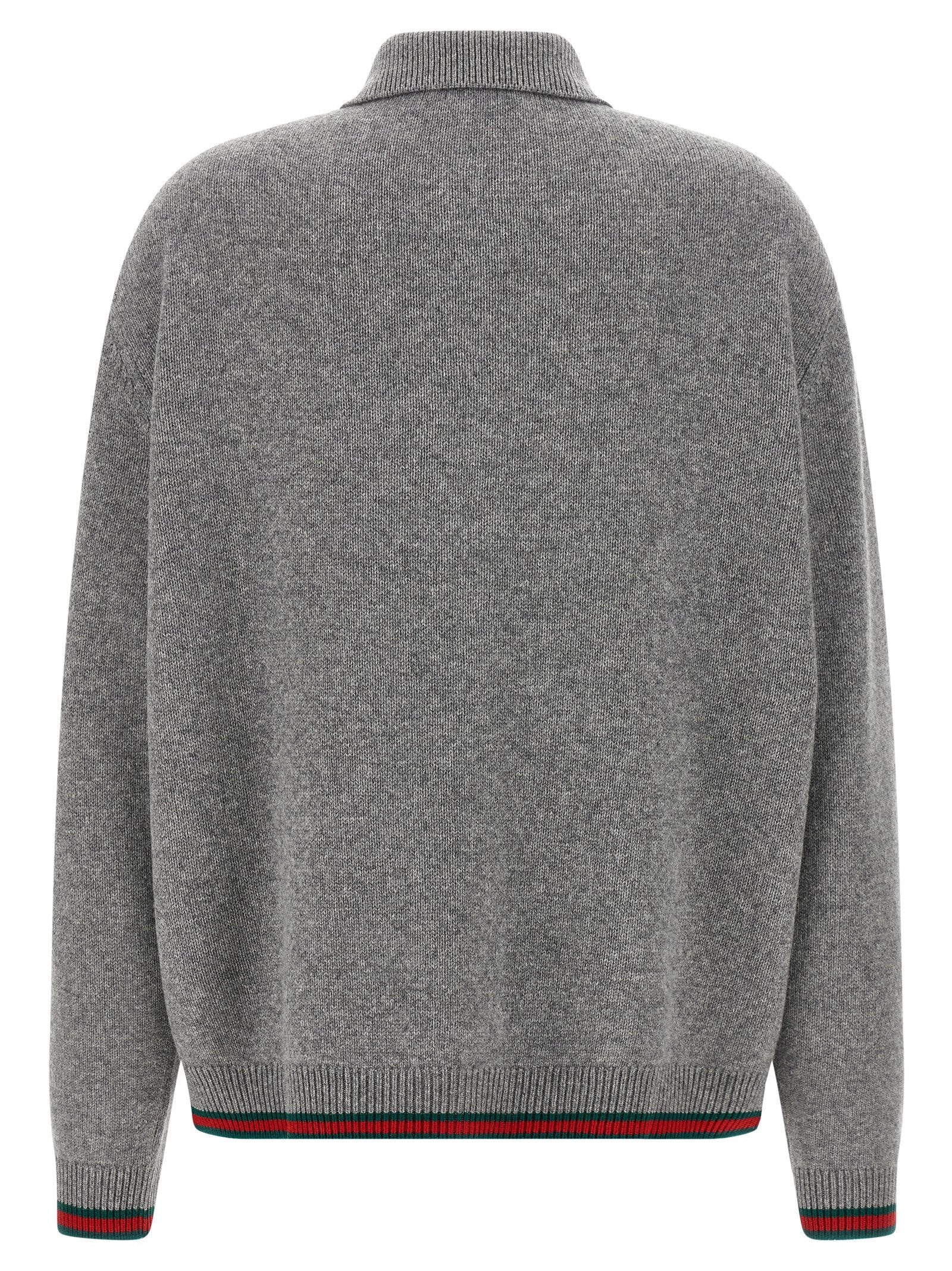 Gucci Gray Wool Cardigan