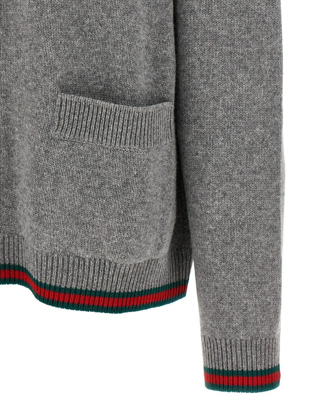 Gucci Gray Wool Cardigan