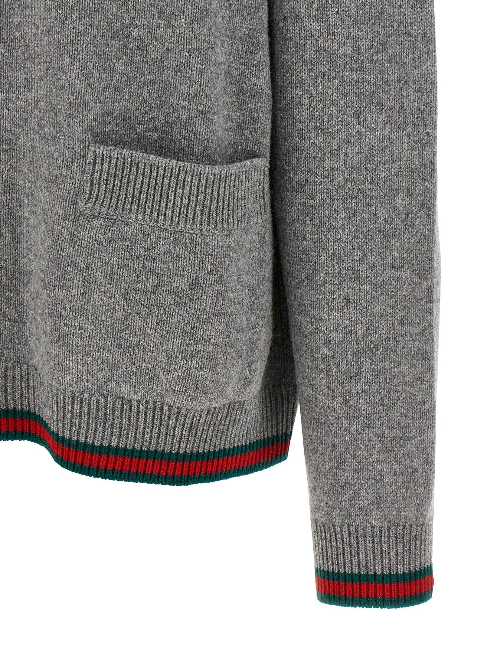 Gucci Gray Wool Cardigan