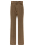 Brunello Cucinelli Beige Cotton Straight-Leg Jeans