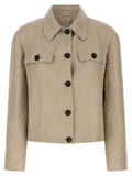 Brunello Cucinelli Beige Linen Blazer Brunello Cucinelli