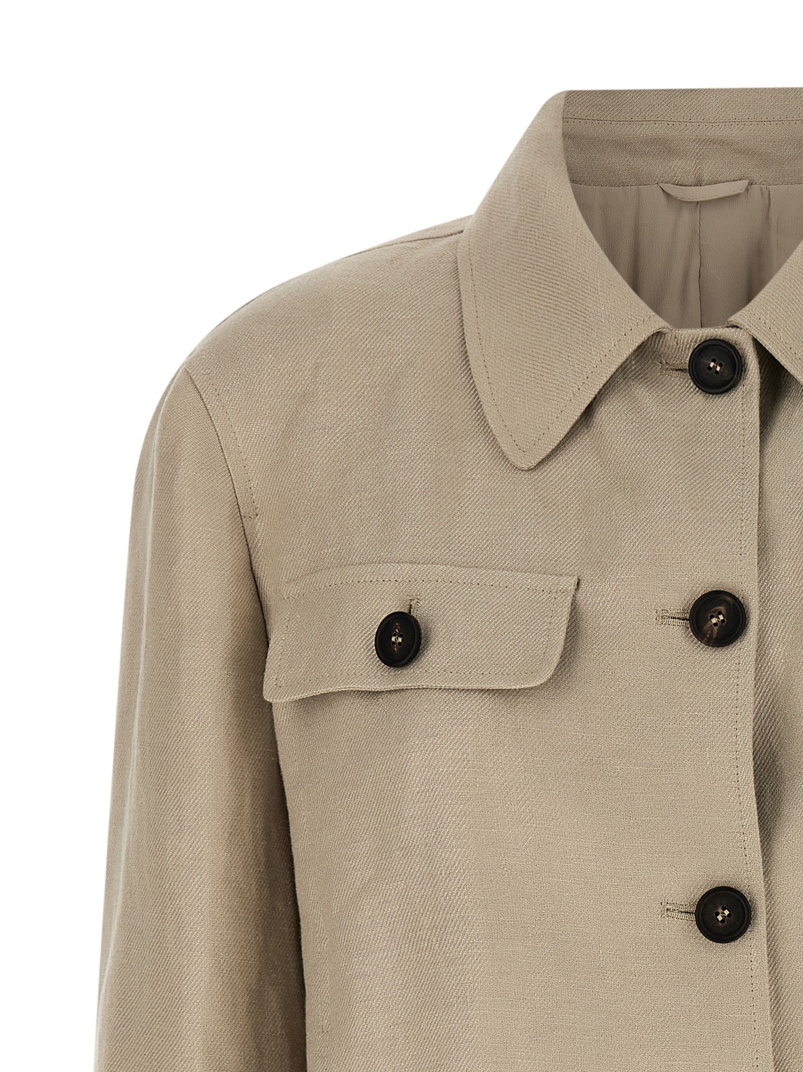 Brunello Cucinelli Beige Linen Blazer Brunello Cucinelli