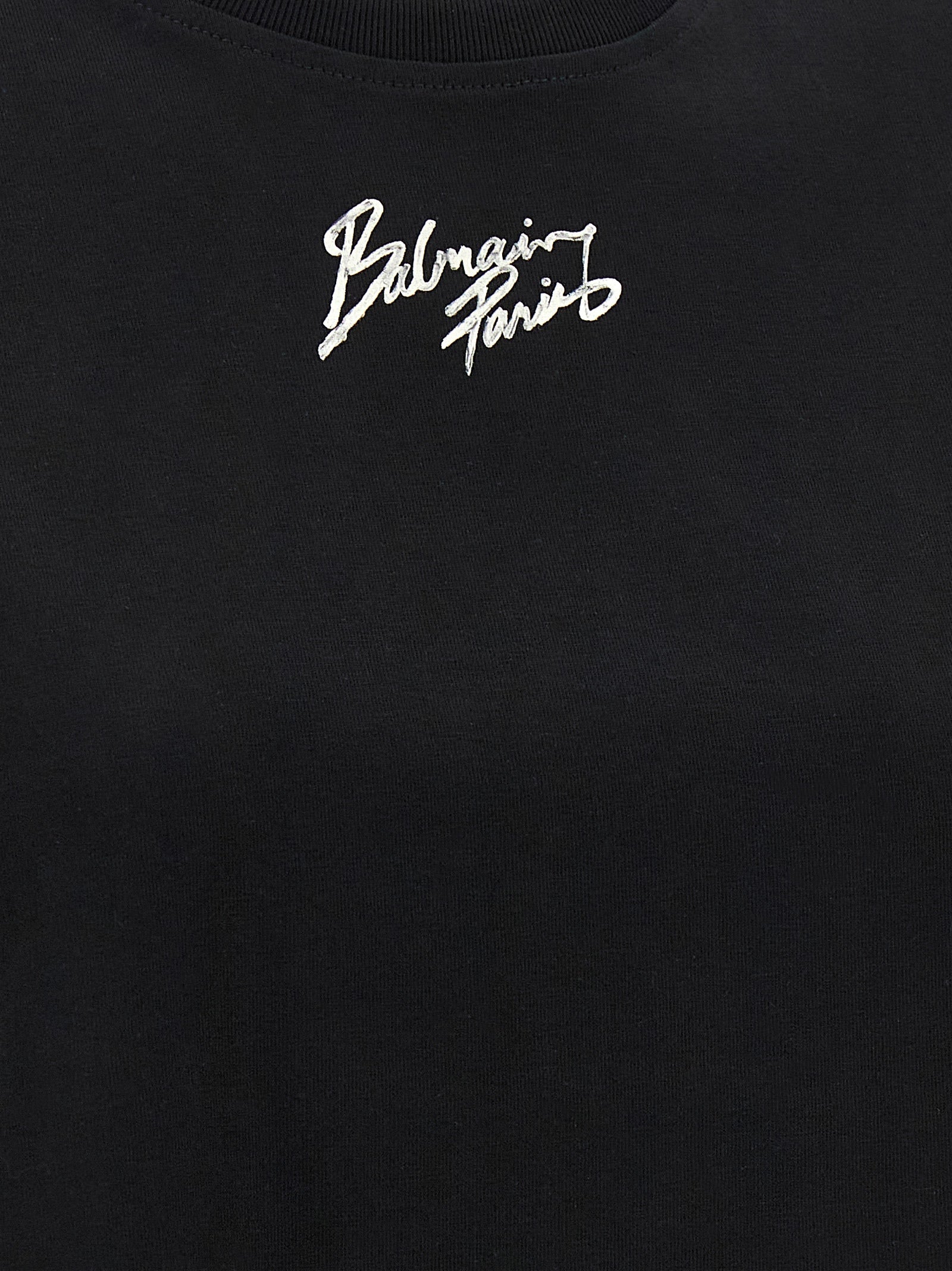 Balmain Black Cotton T-Shirt