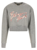 Balmain Gray Cotton Sweatshirt