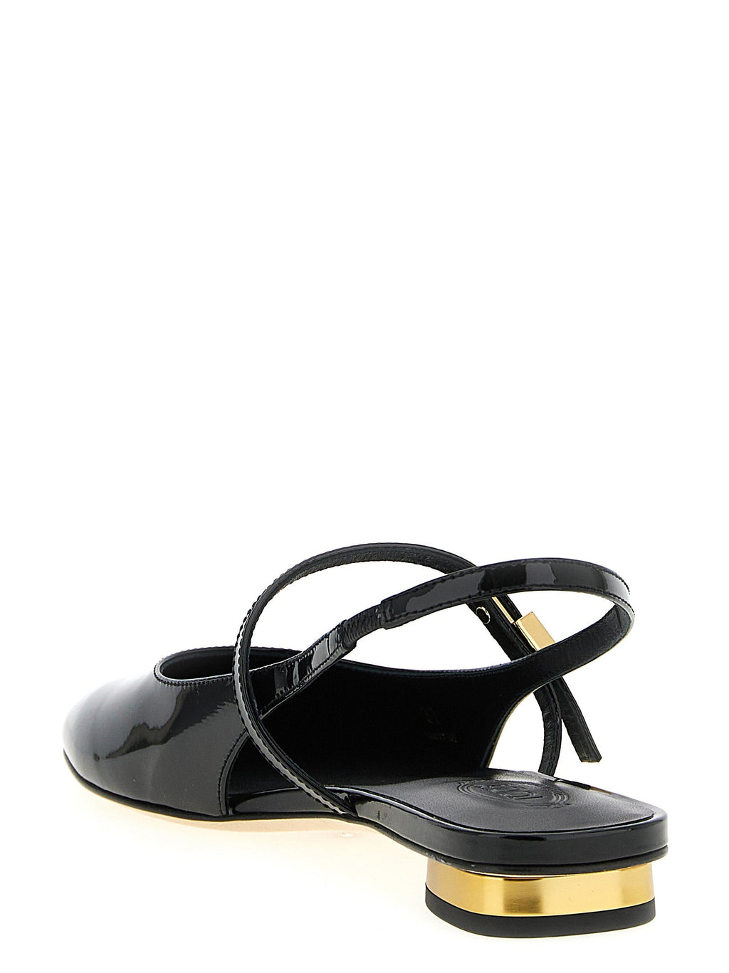 Tod's Black Calfskin Ballet Flats