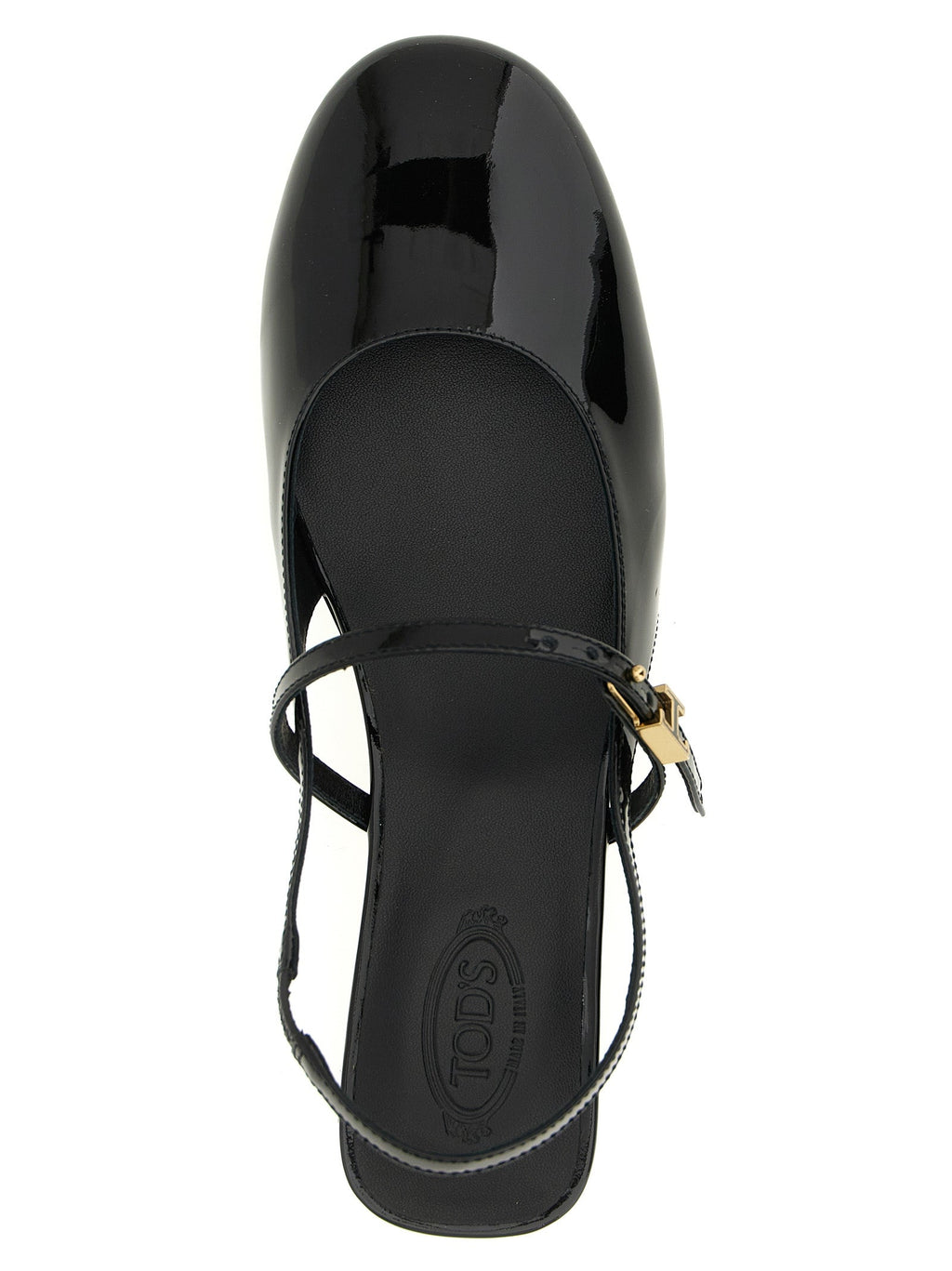 Tod's Black Calfskin Ballet Flats