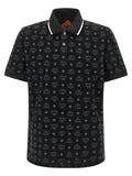 MCM Black Cotton Polo Shirt