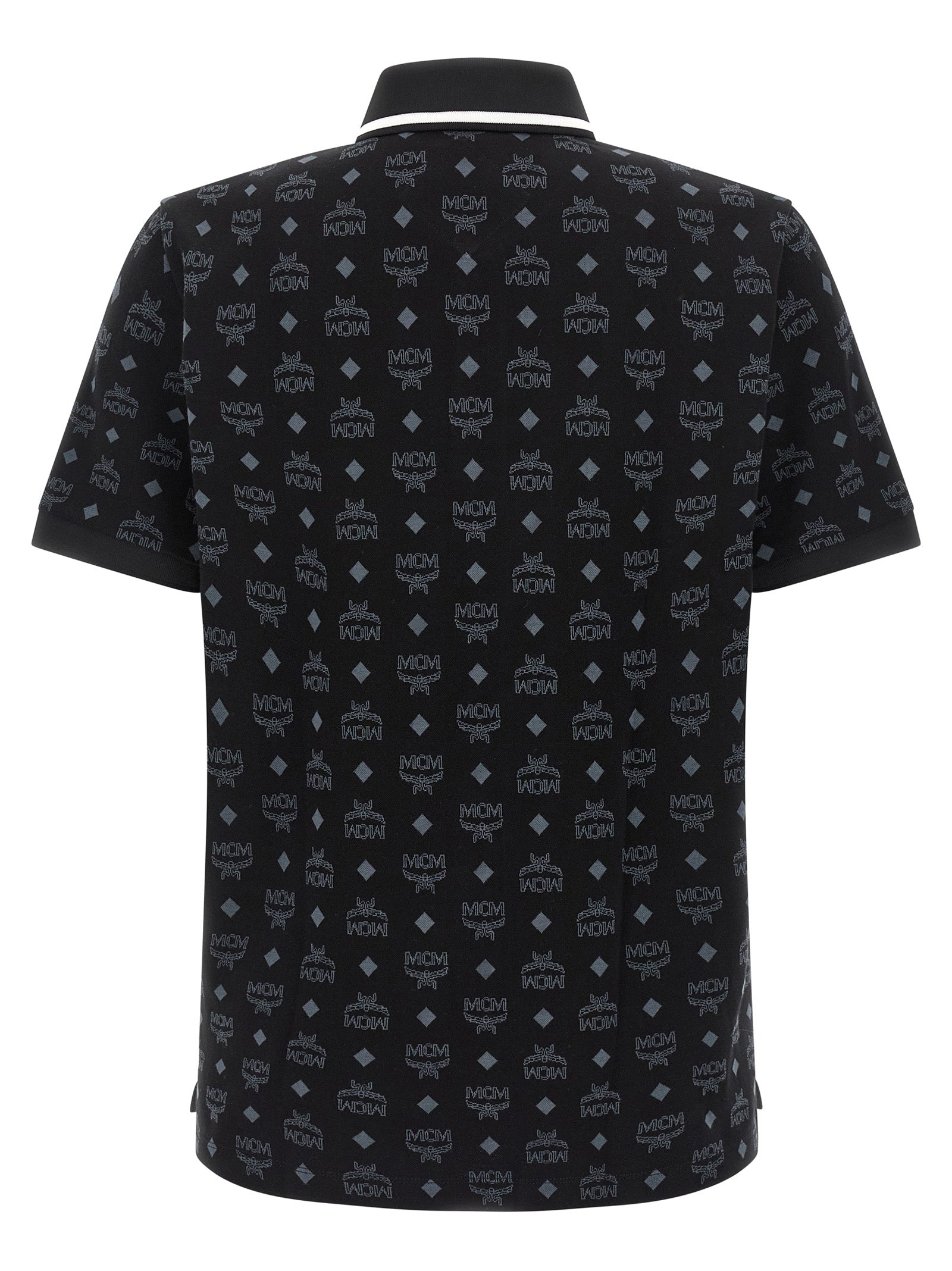 MCM Black Cotton Polo Shirt