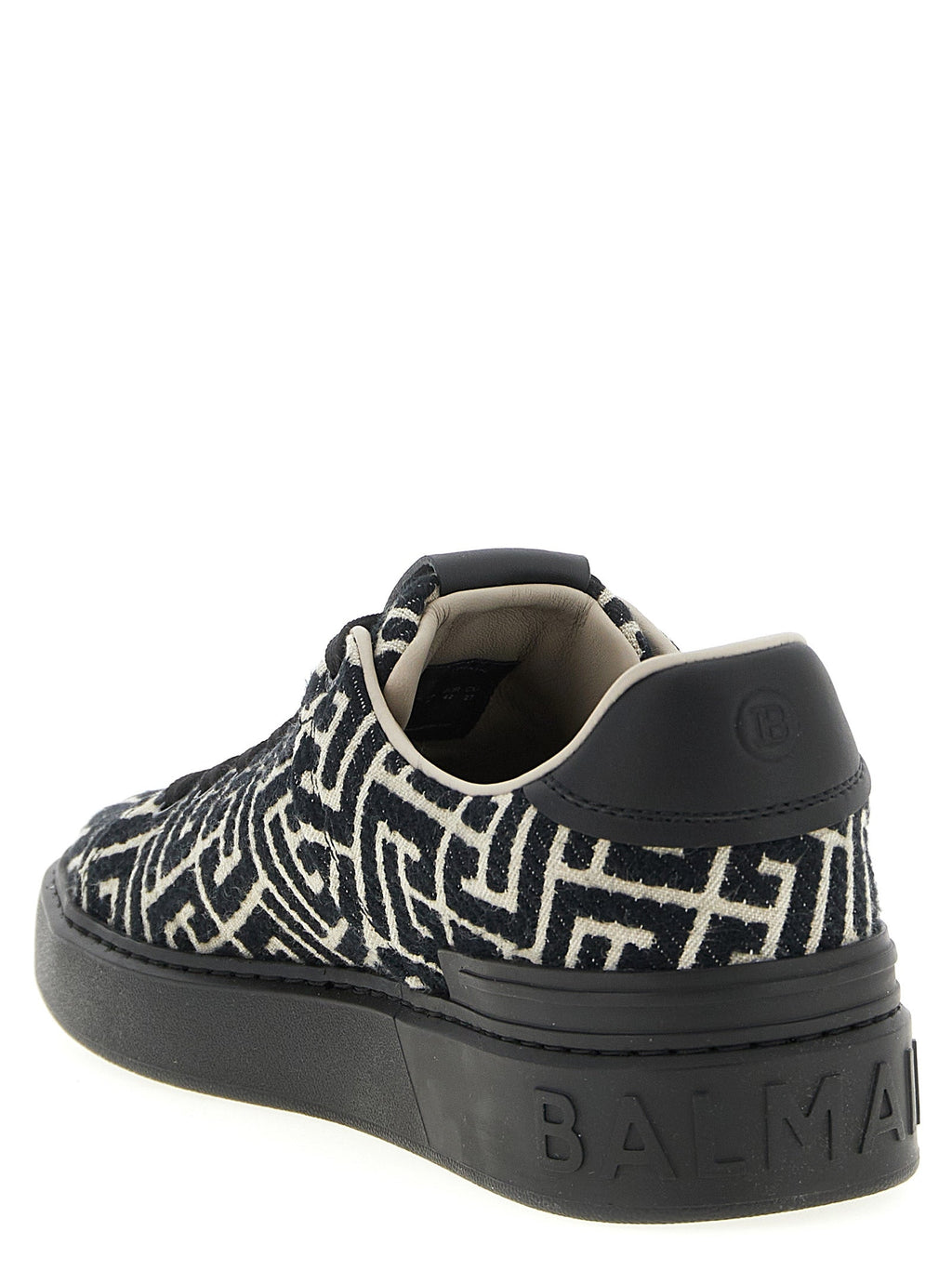 Balmain Black Cotton Sneakers