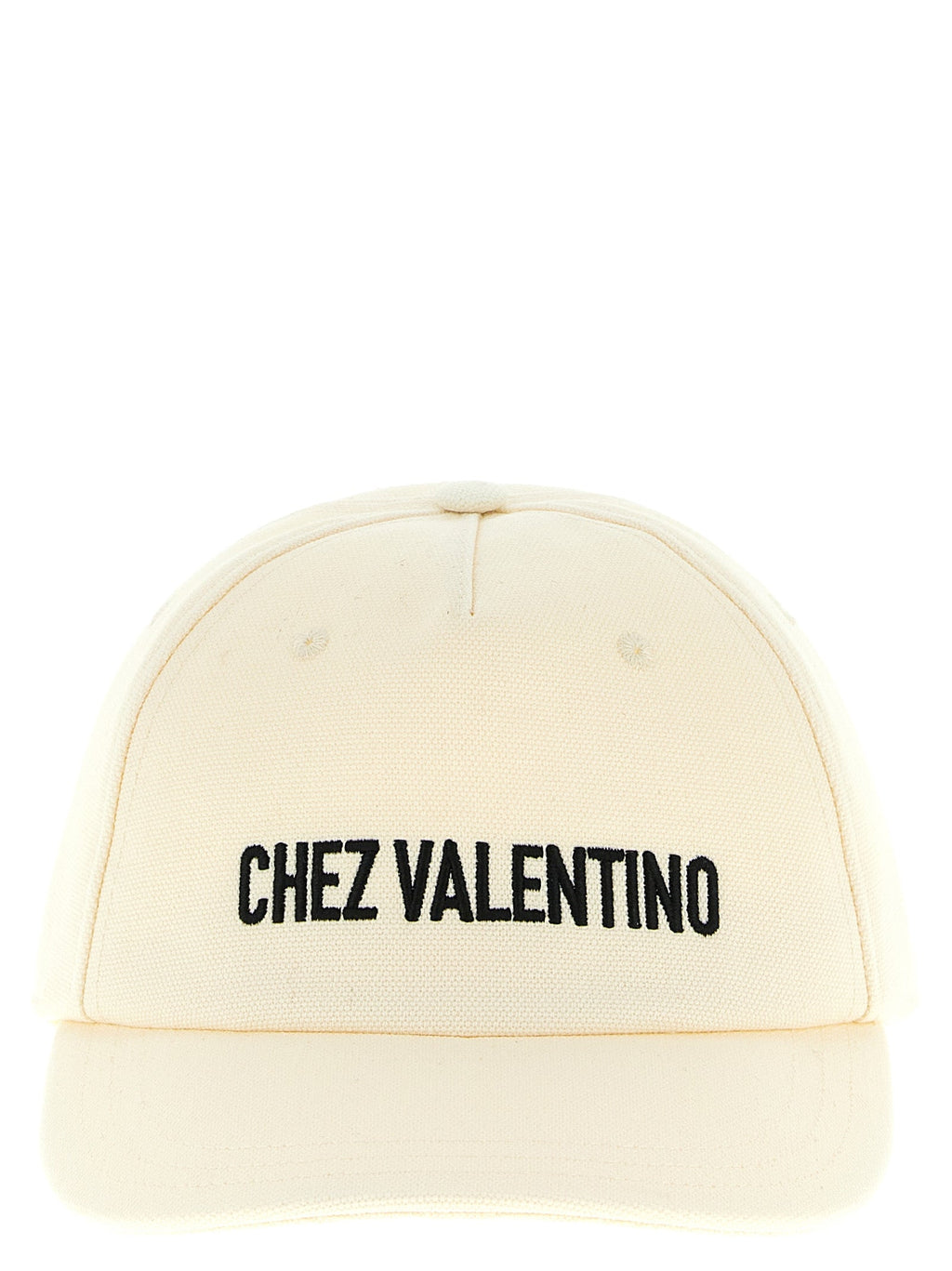 Valentino Garavani Beige Cotton Cap (Baseball Hat)