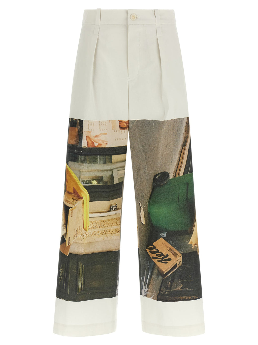 Issey Miyake White Polyamide Casual Pants