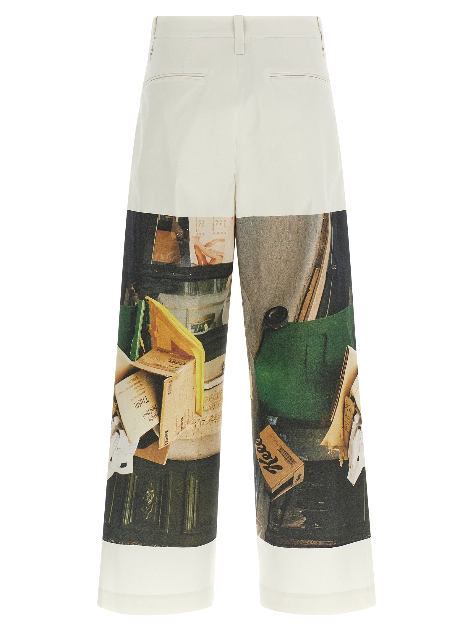 Issey Miyake White Polyamide Casual Pants