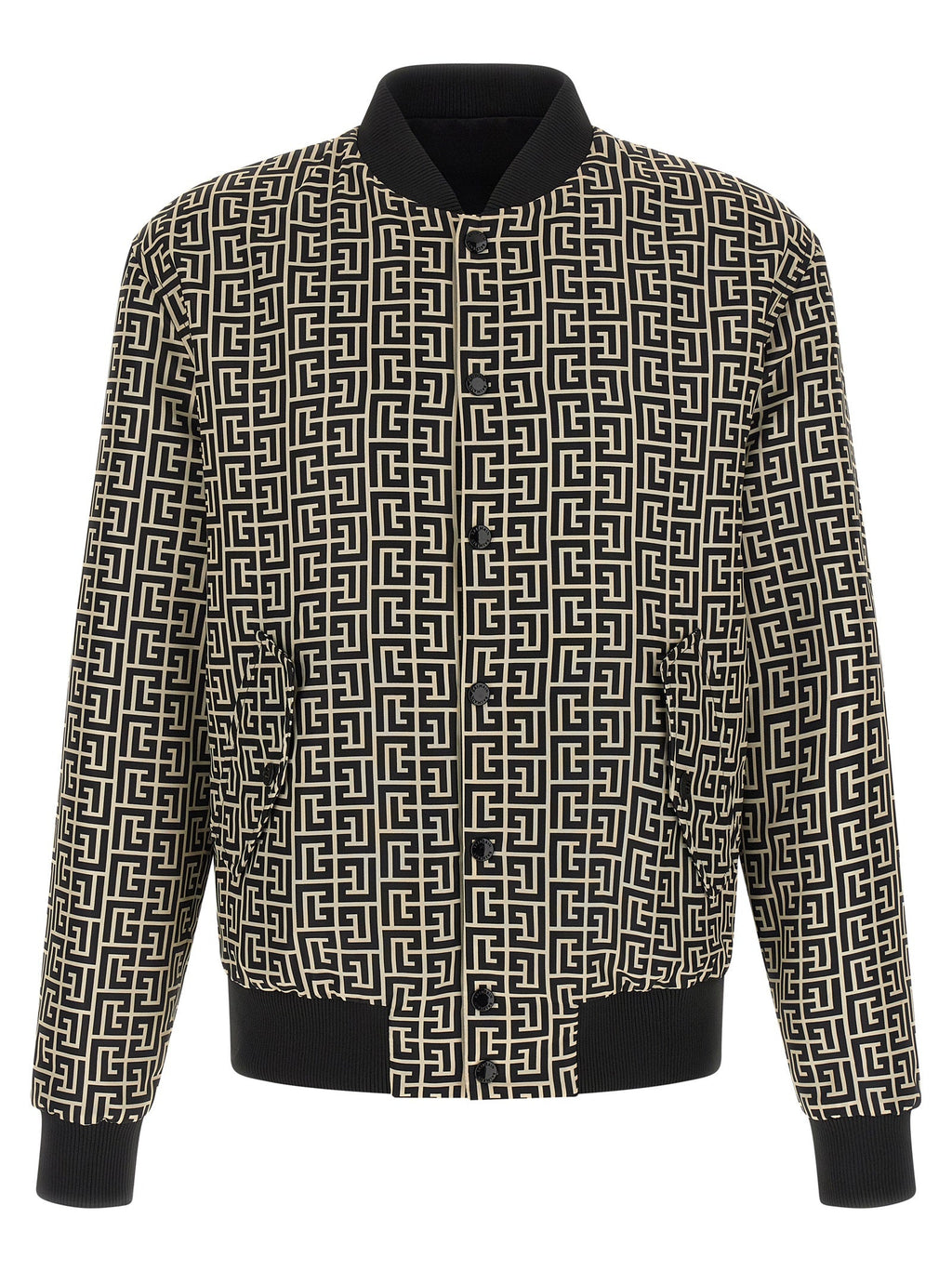 Balmain Black Polyamide Bomber