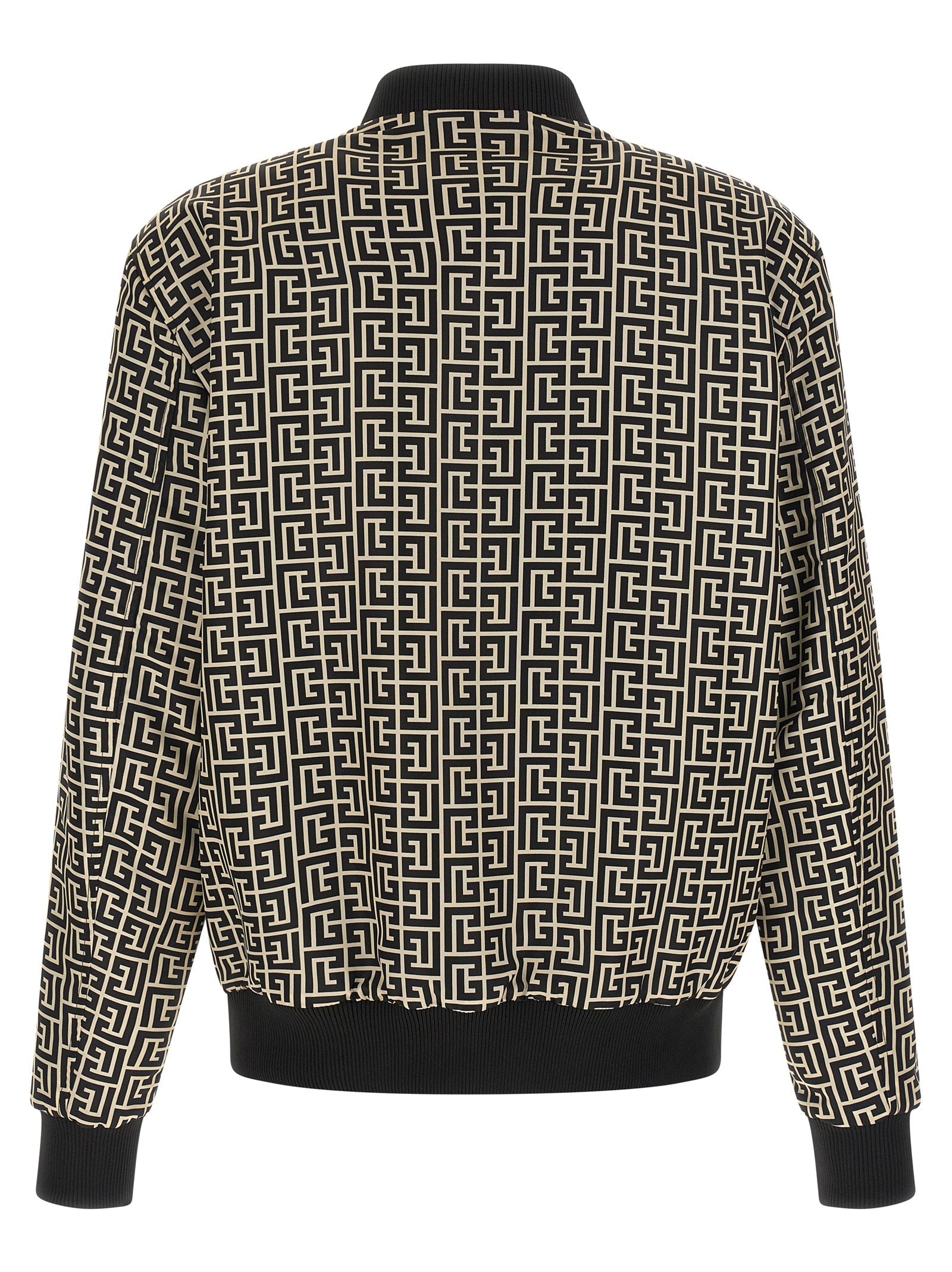 Balmain Black Polyamide Bomber