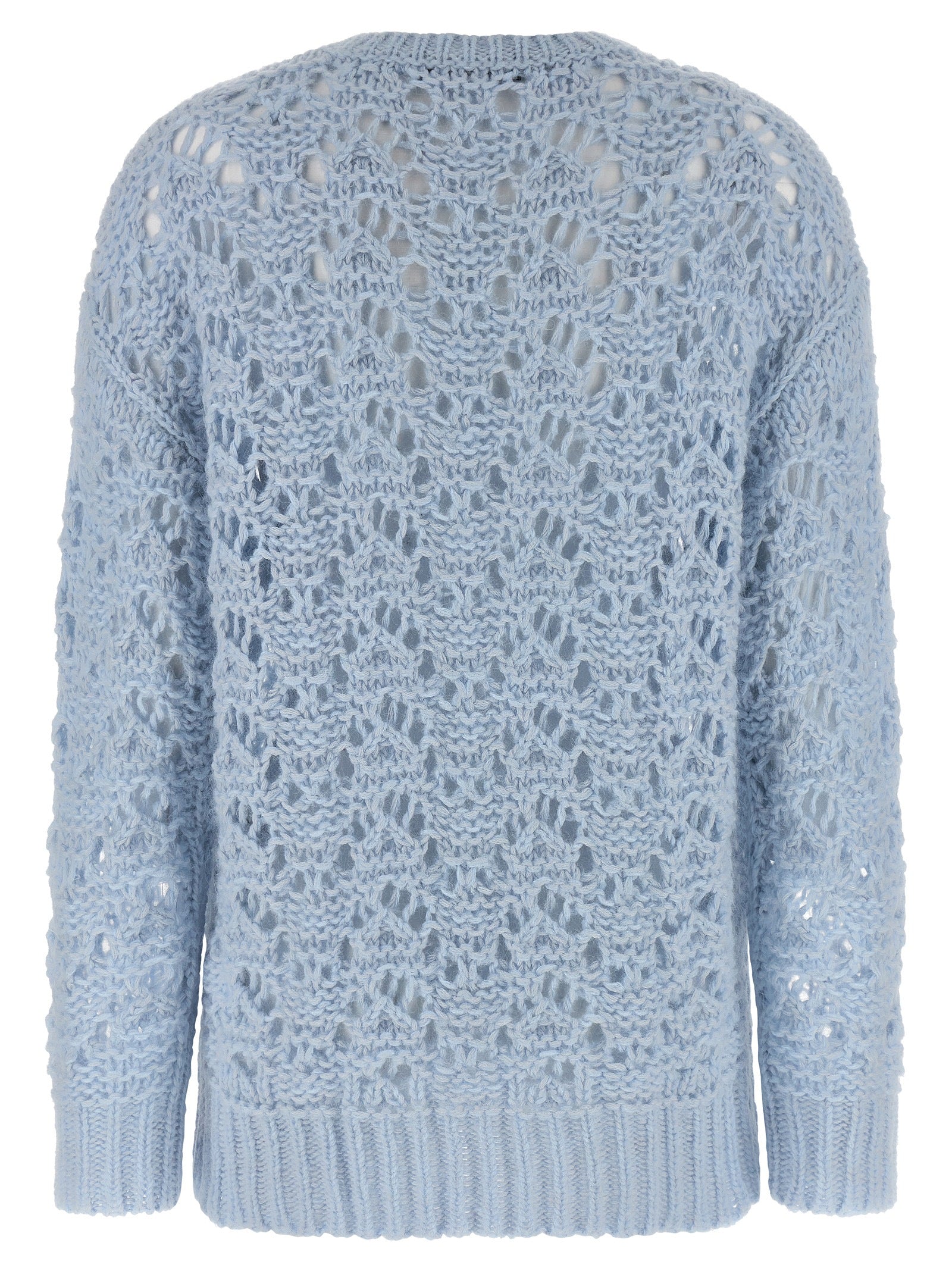 Fabiana Filippi Blue Virgin Wool Cardigan Fabiana Filippi