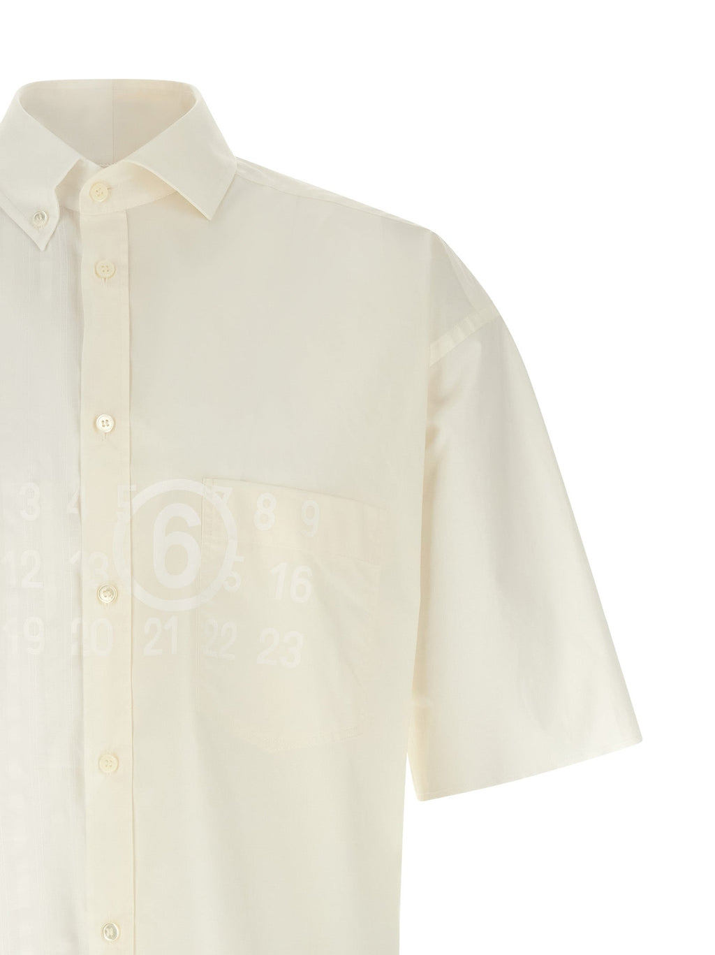 MM6 Maison Margiela White Cotton Blouse