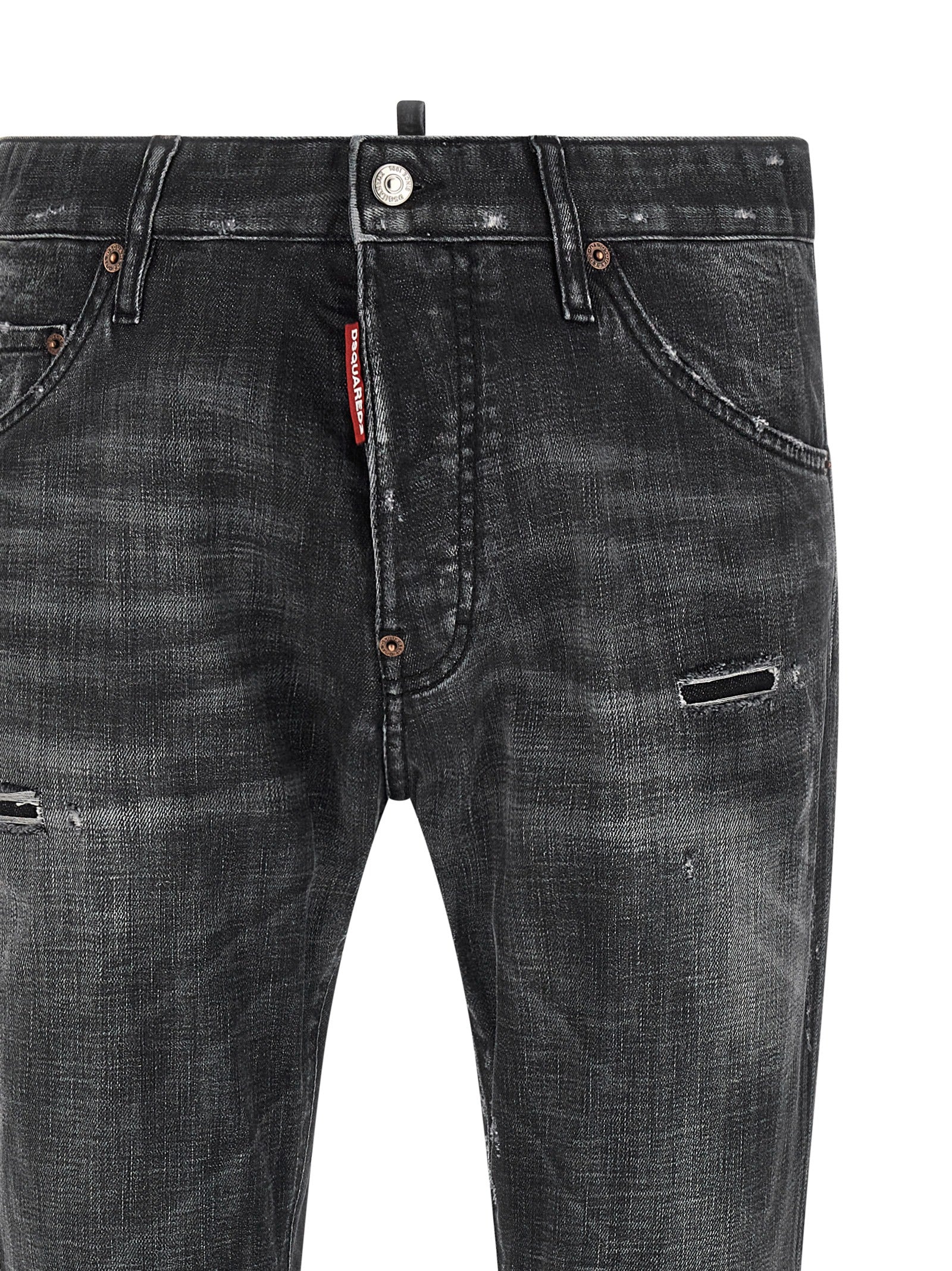 Dsquared² Black Cotton Jeans Denim