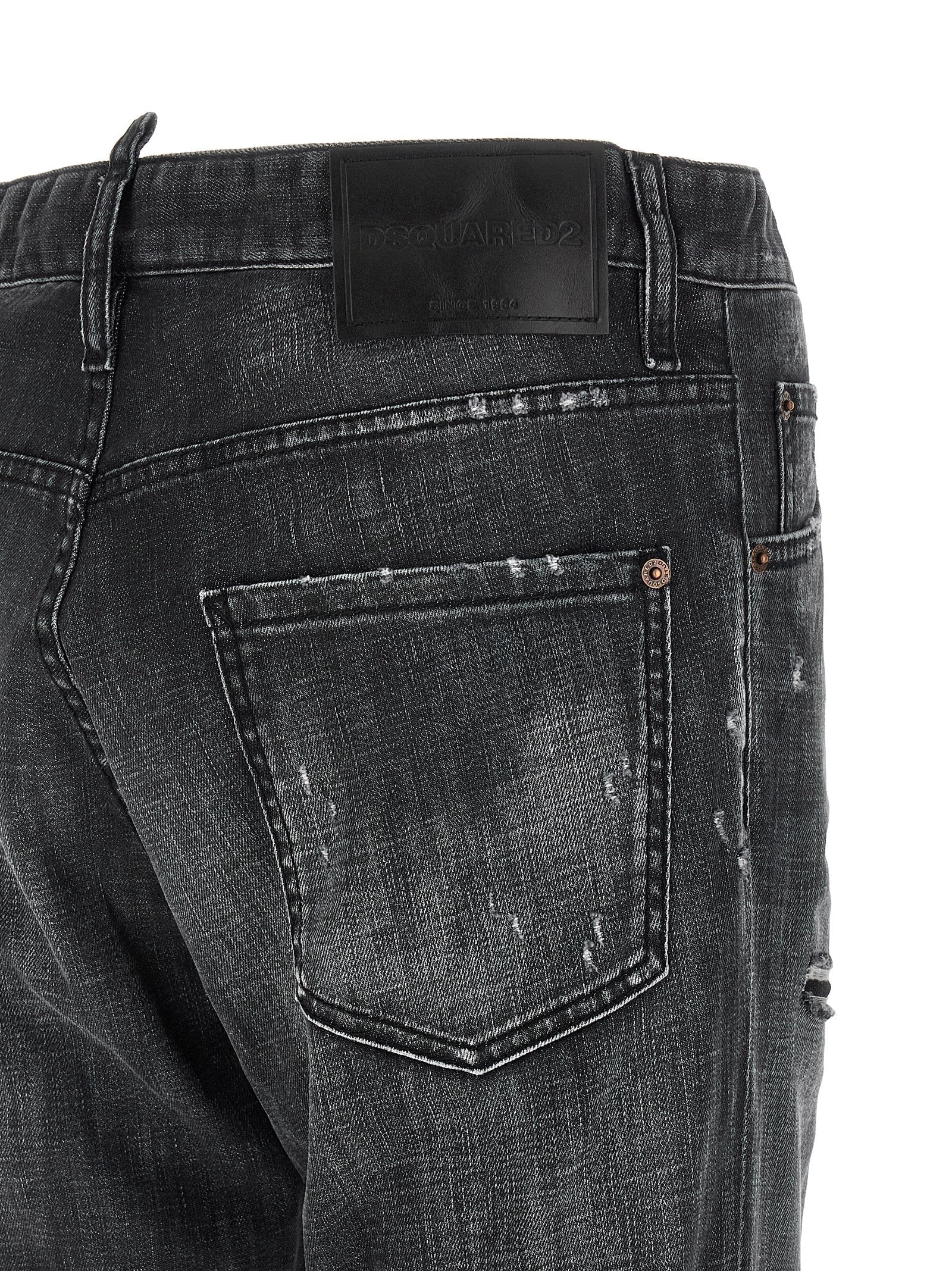 Dsquared² Black Cotton Jeans Denim