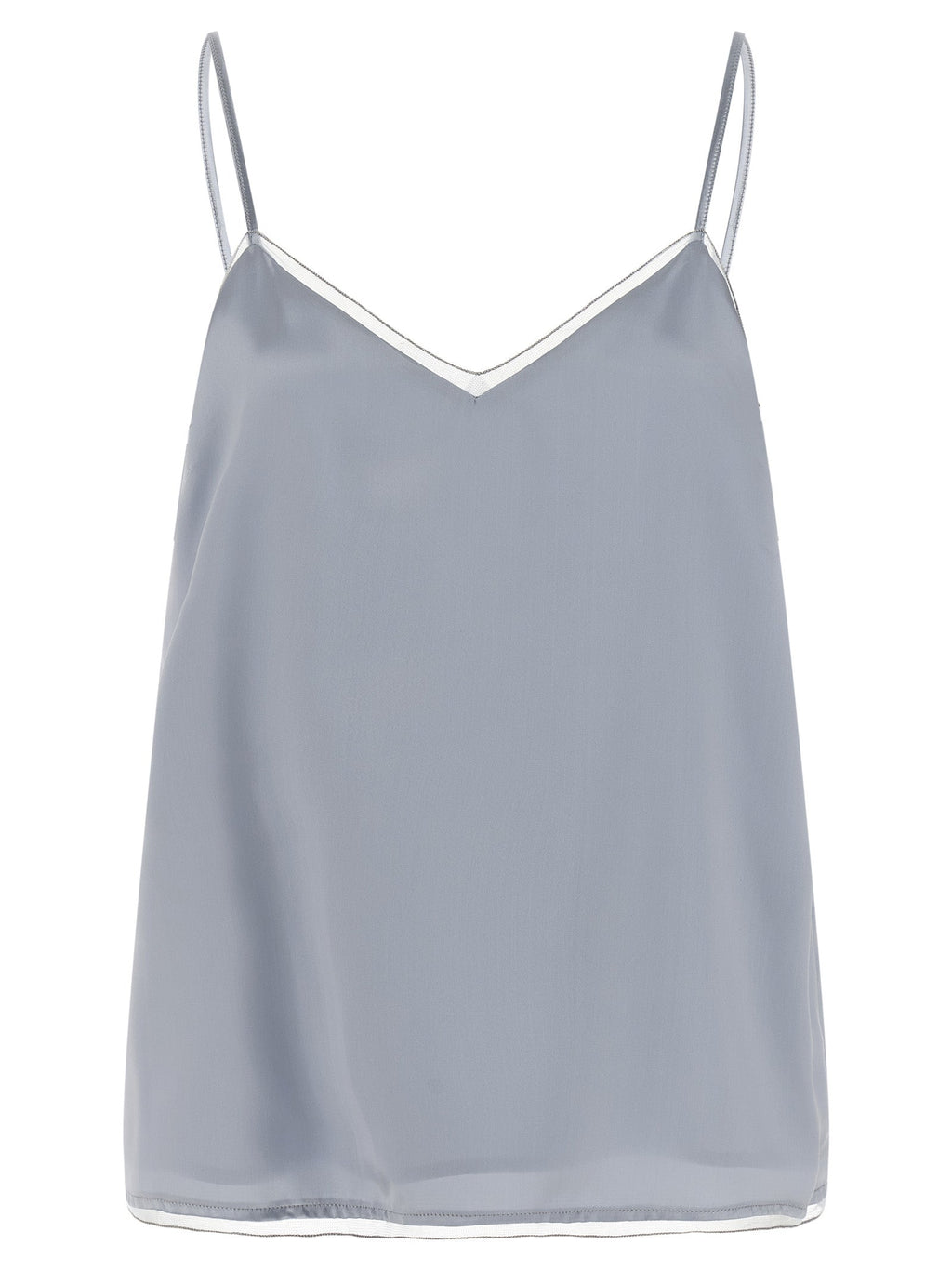 Fabiana Filippi Blue Viscose Tank Tops