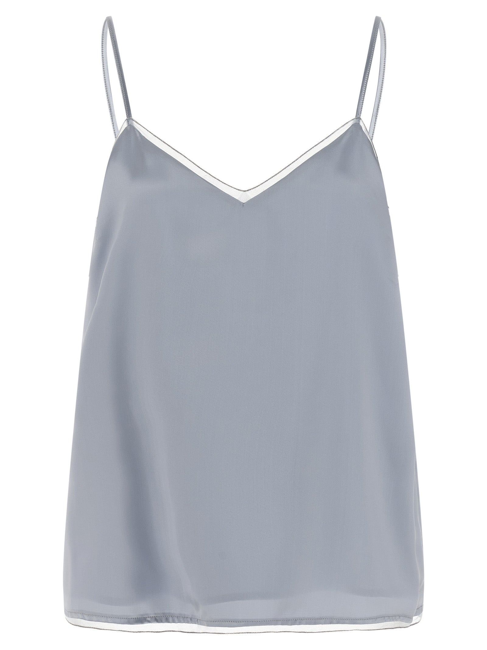 Fabiana Filippi Blue Viscose Tank Tops