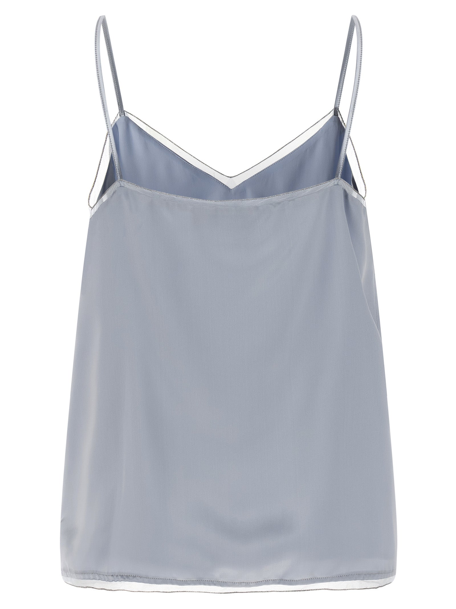 Fabiana Filippi Blue Viscose Tank Tops