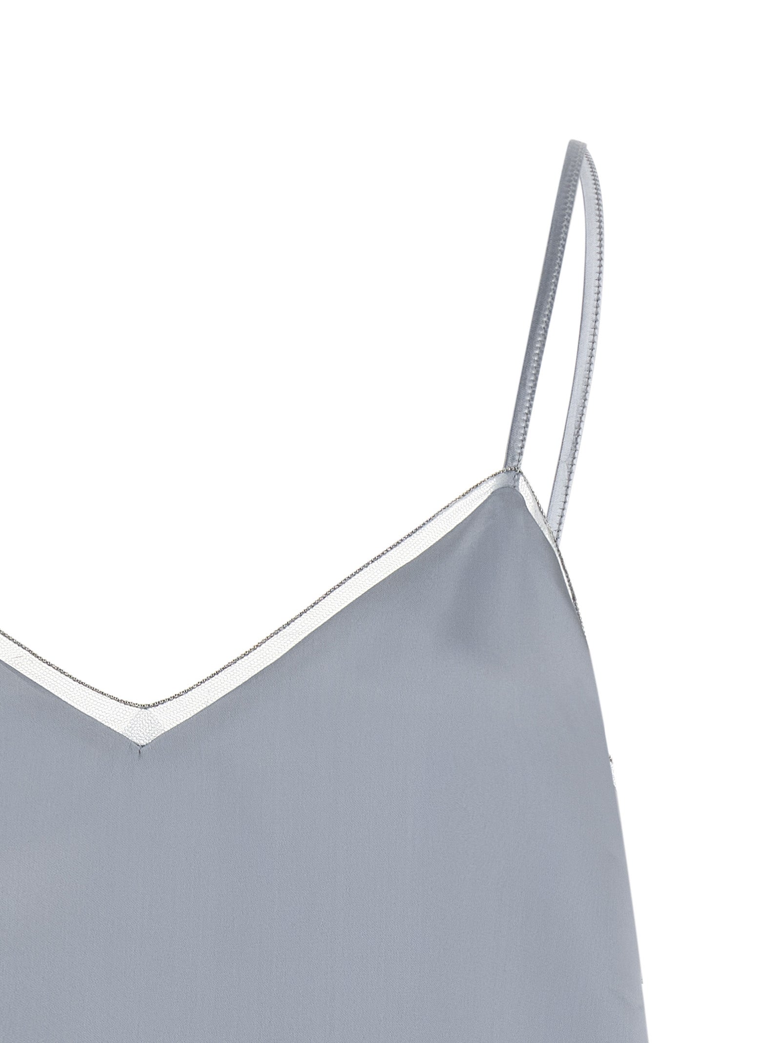 Fabiana Filippi Blue Viscose Tank Tops