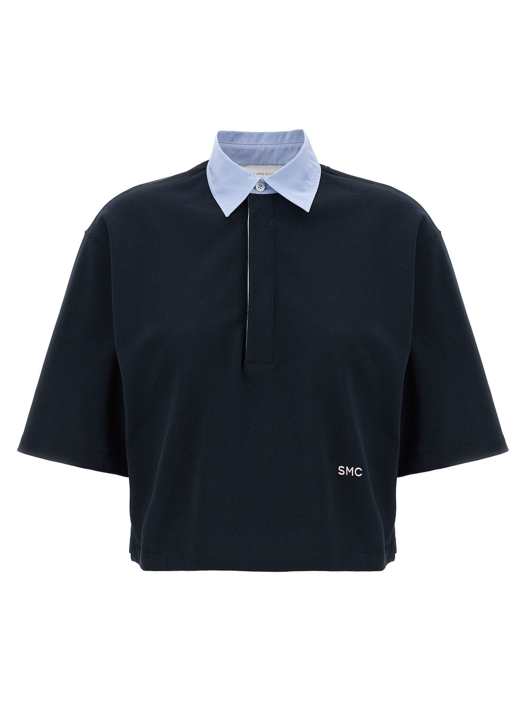 Stella McCartney Blue Cotton Polo Shirt