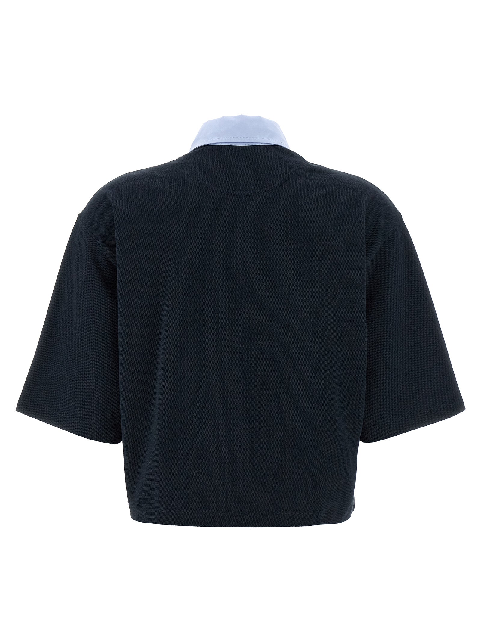 Stella McCartney Blue Cotton Polo Shirt