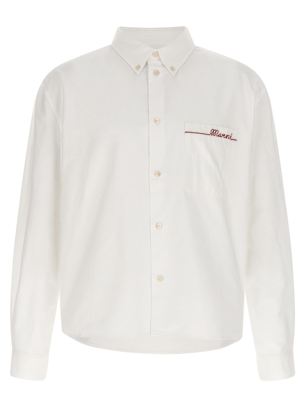 Marni White Cotton Blouse
