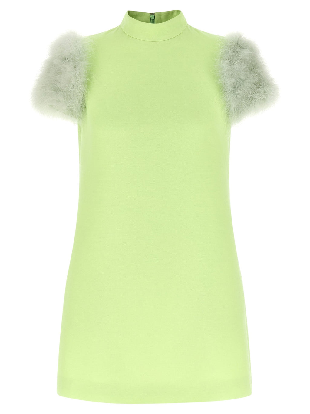 Valentino Garavani Bicolor Virgin Wool Short Dress