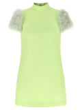 Valentino Garavani Bicolor Virgin Wool Short Dress