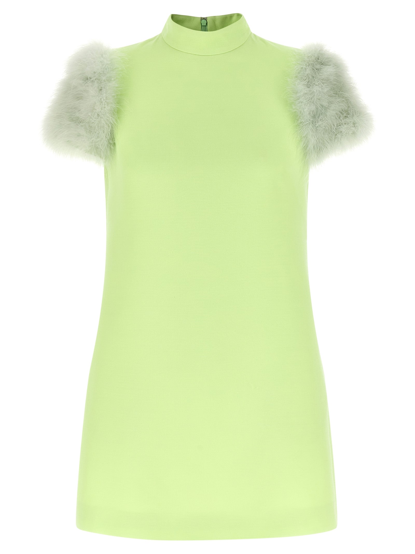 Valentino Garavani Bicolor Virgin Wool Short Dress