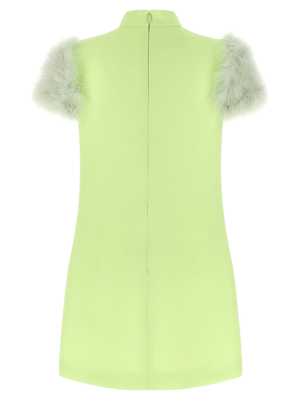 Valentino Garavani Bicolor Virgin Wool Short Dress