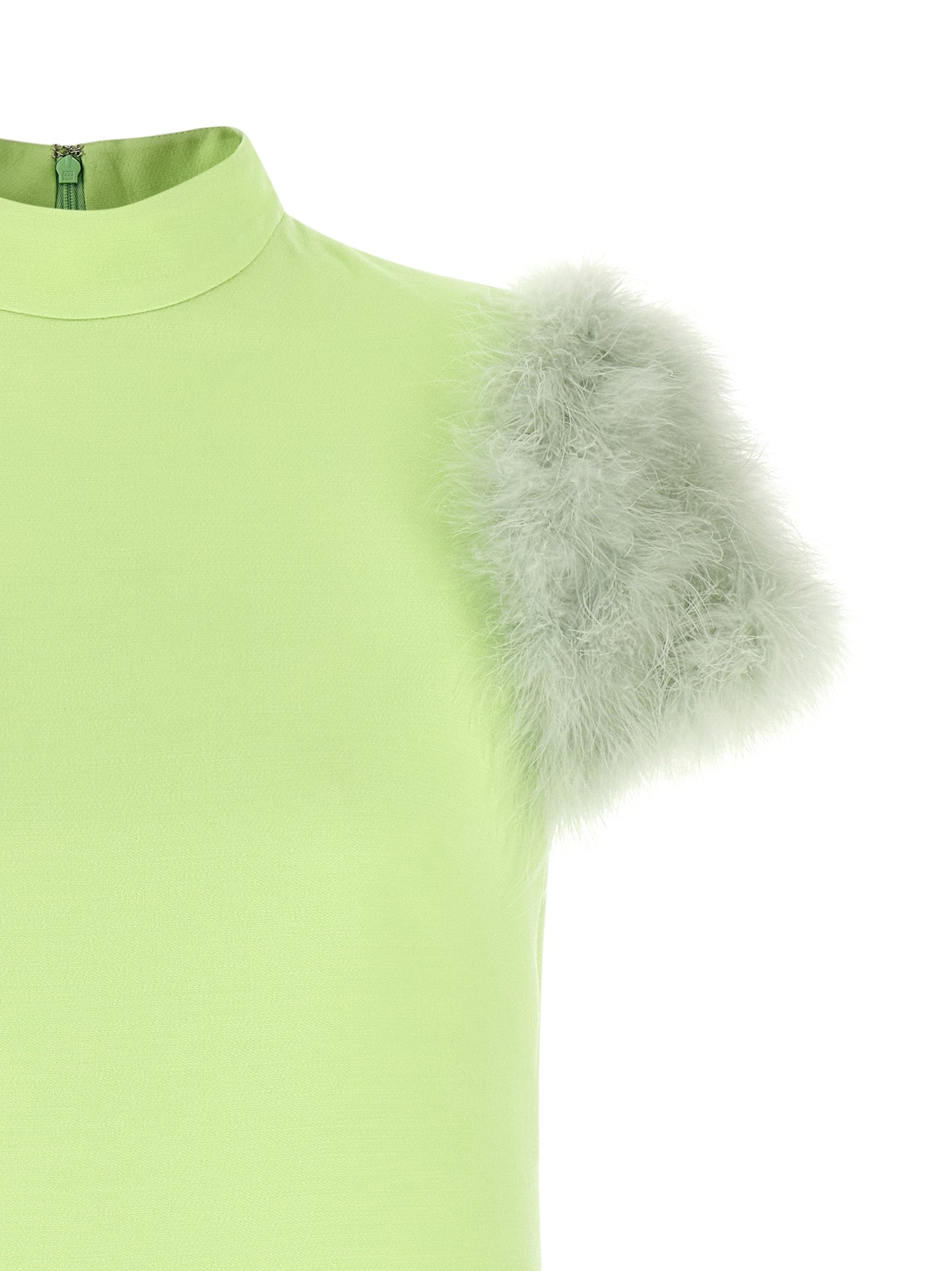 Valentino Garavani Bicolor Virgin Wool Short Dress