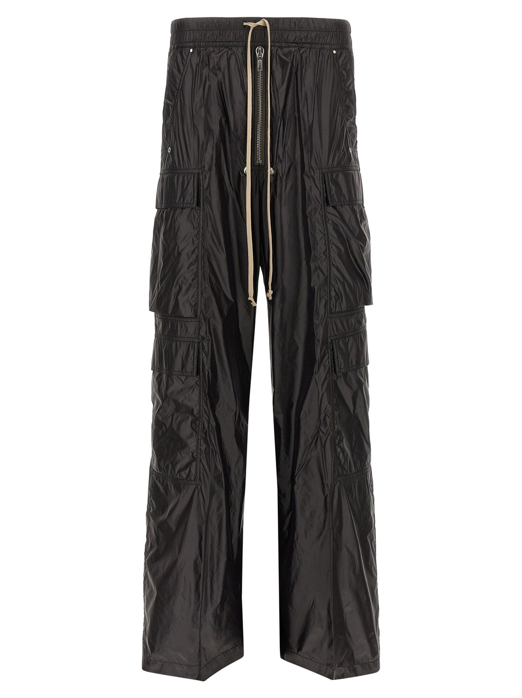 Rick Owens Black Nylon Cargo Pants