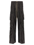 Rick Owens Black Nylon Cargo Pants