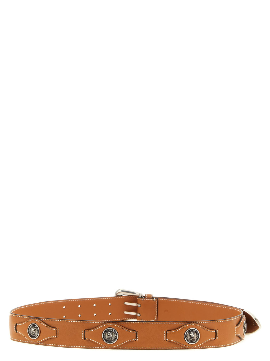 Ermanno Scervino Brown Calfskin Regular Belt