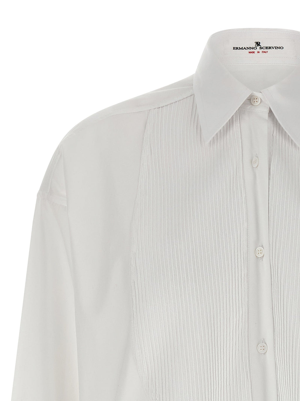 Ermanno Scervino White Cotton Blouse