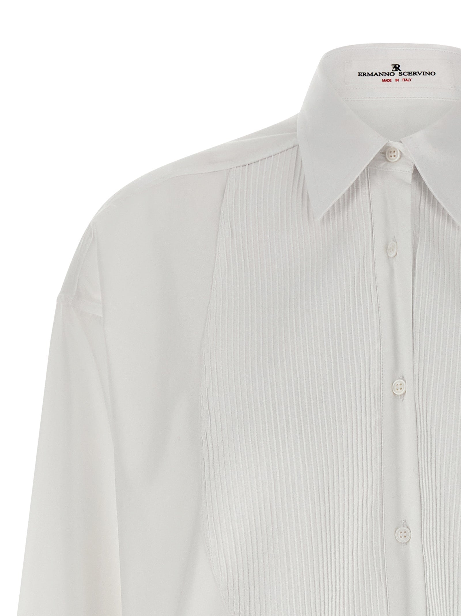 Ermanno Scervino White Cotton Blouse