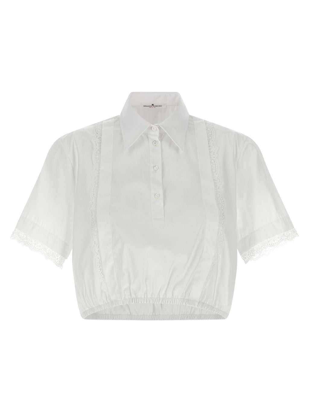 Ermanno Scervino White Cotton Blouse