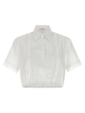 Ermanno Scervino White Cotton Blouse