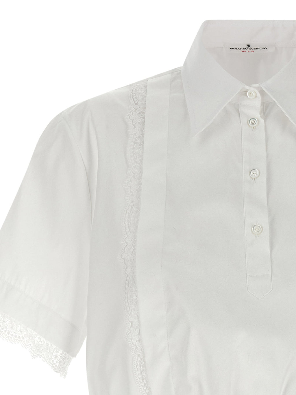 Ermanno Scervino White Cotton Blouse