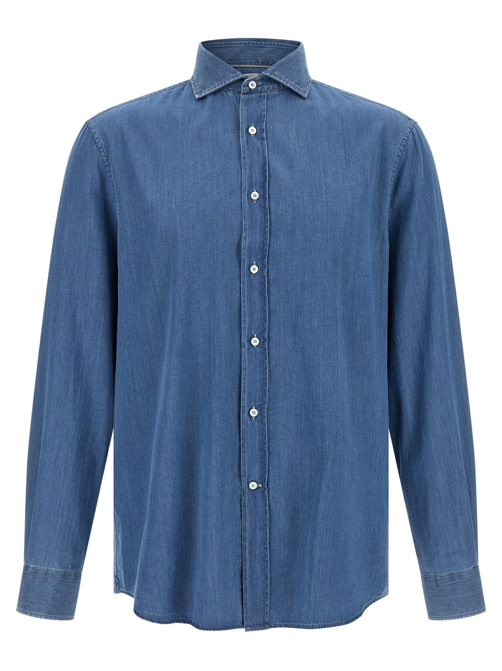 Brunello Cucinelli Blue Cotton Blouse