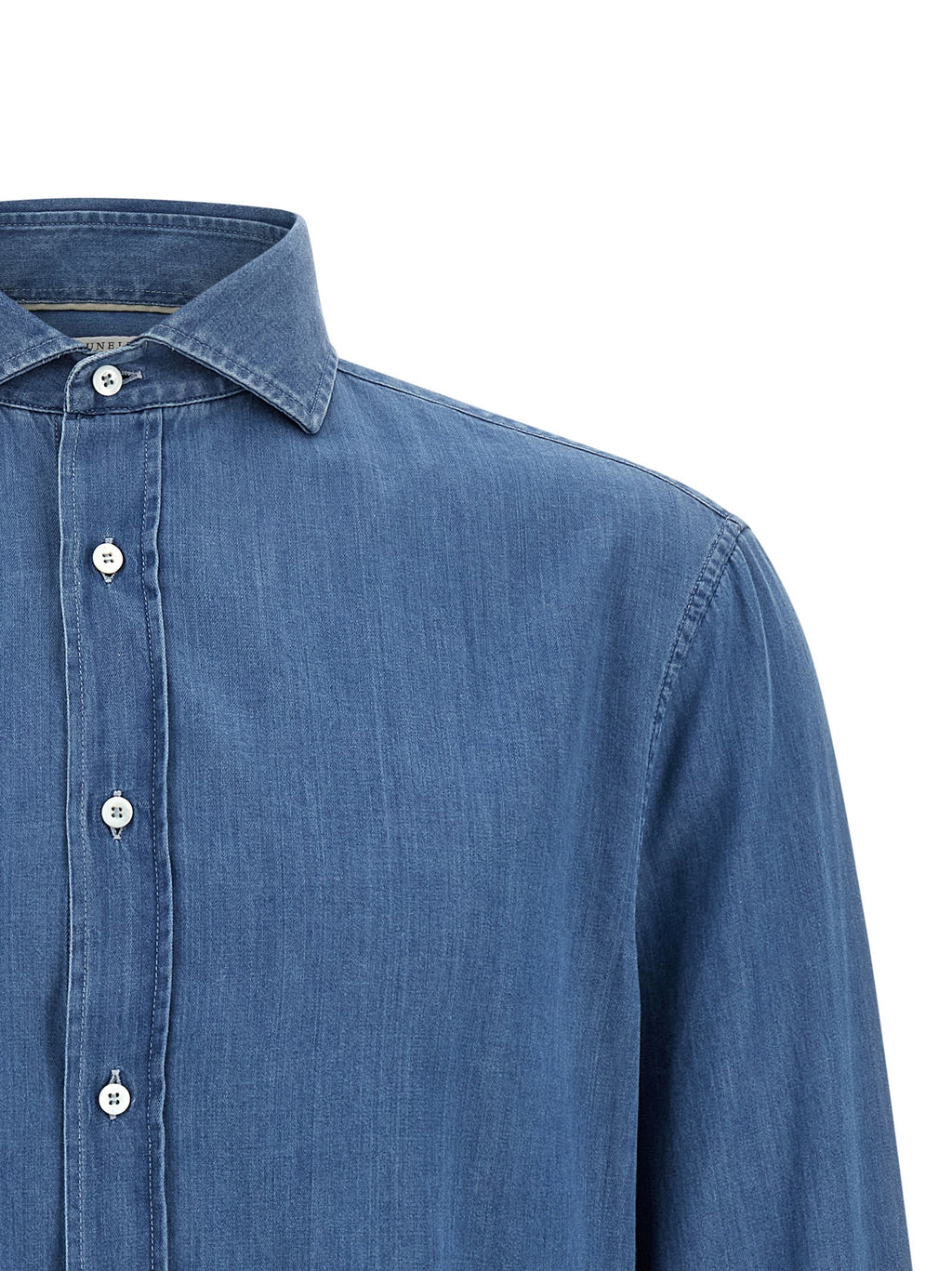 Brunello Cucinelli Blue Cotton Blouse