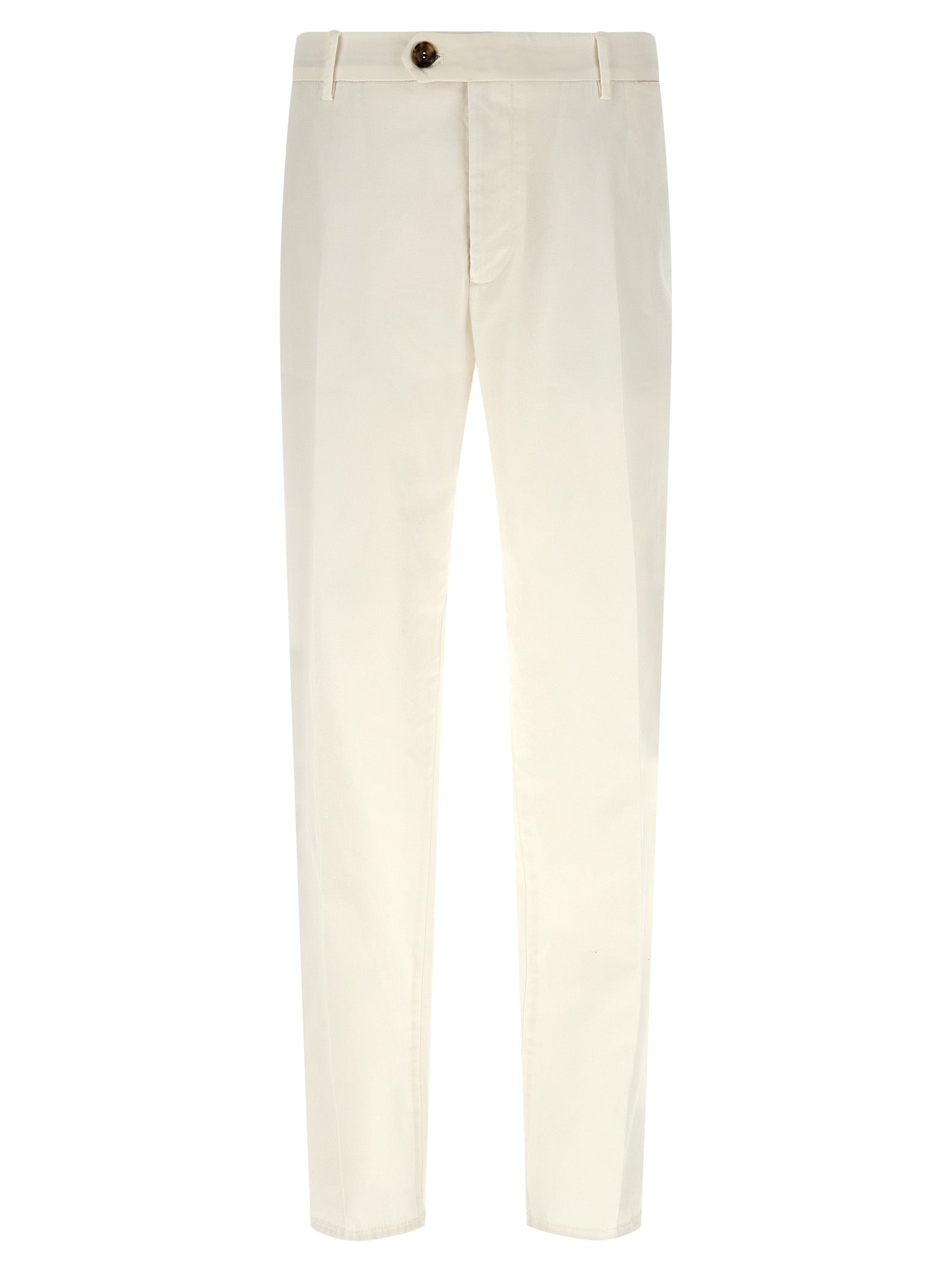 Brunello Cucinelli White Cotton Casual Pants