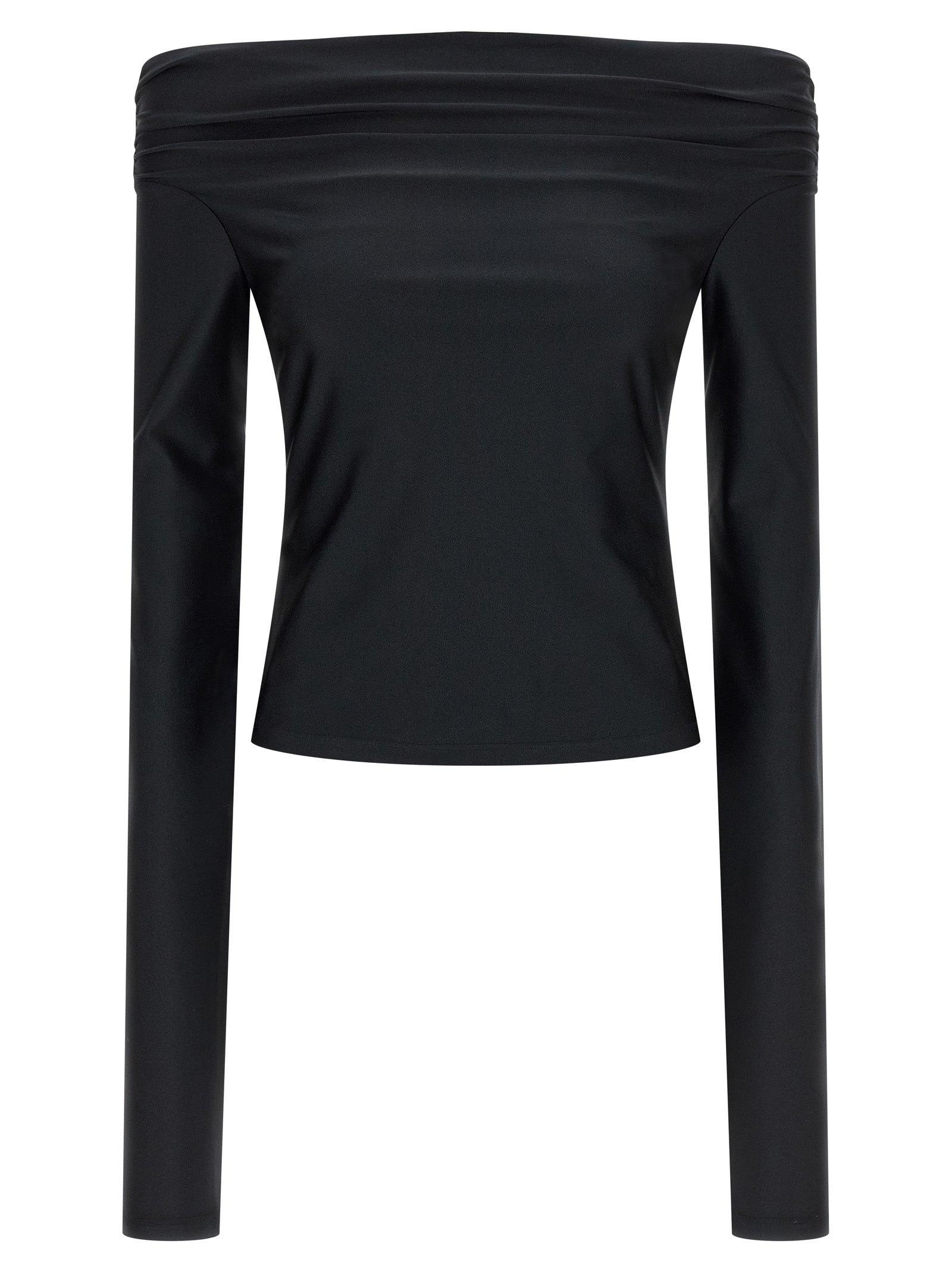 The Andamane Black Polyamide Tank Tops