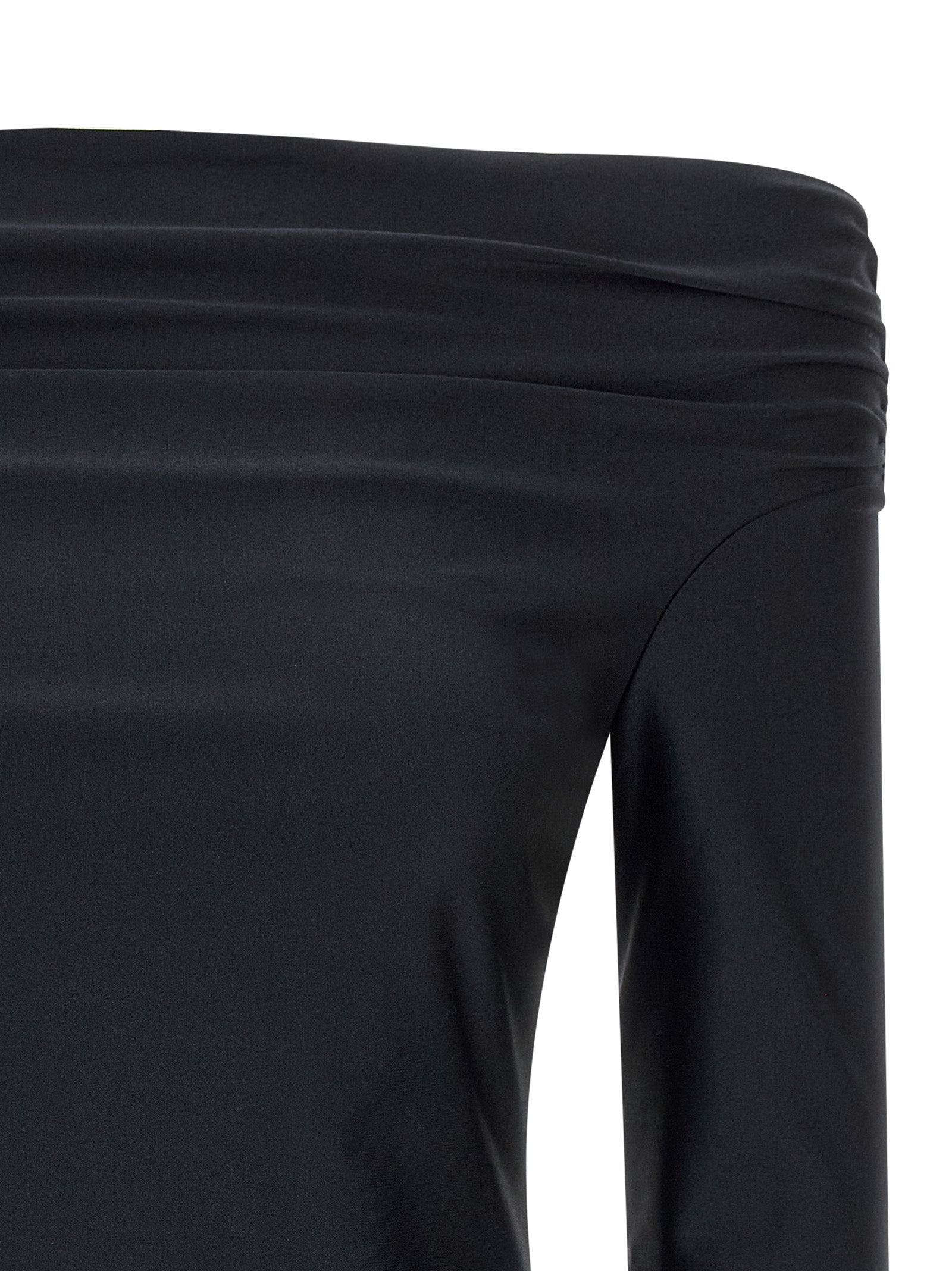 The Andamane Black Polyamide Tank Tops