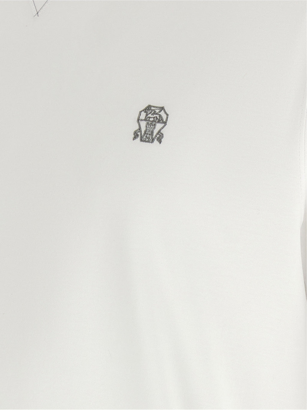 Brunello Cucinelli White Cotton T-Shirt