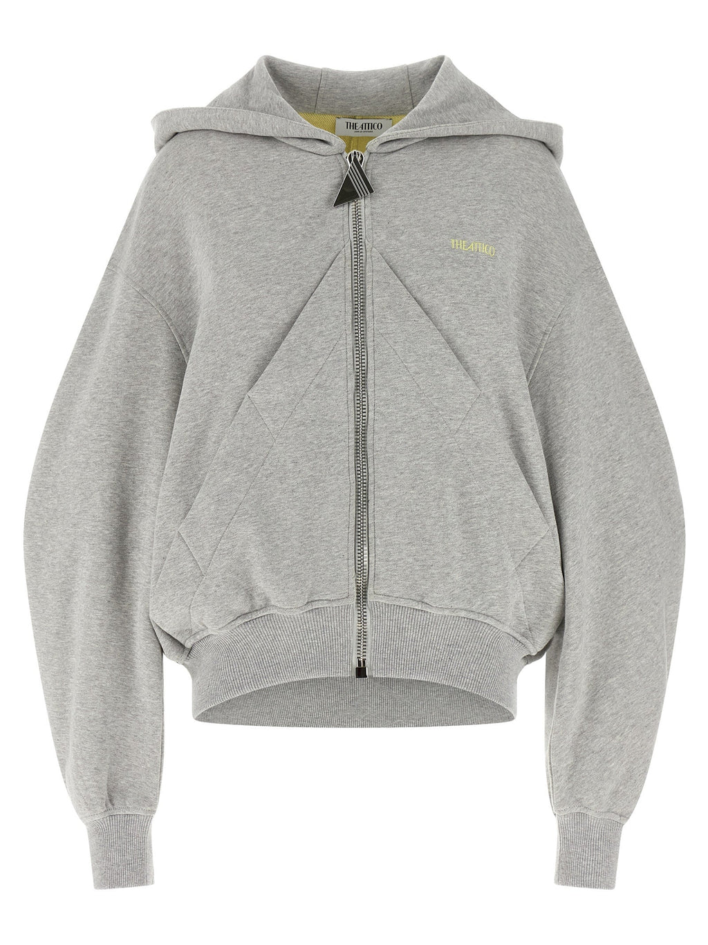 The Attico Gray Cotton Sweatshirt