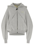The Attico Gray Cotton Sweatshirt
